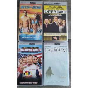 Lot Of 4 UMD PSP Movies Talladega, Into The Blue, Layer Cake, The Exorcism Emily